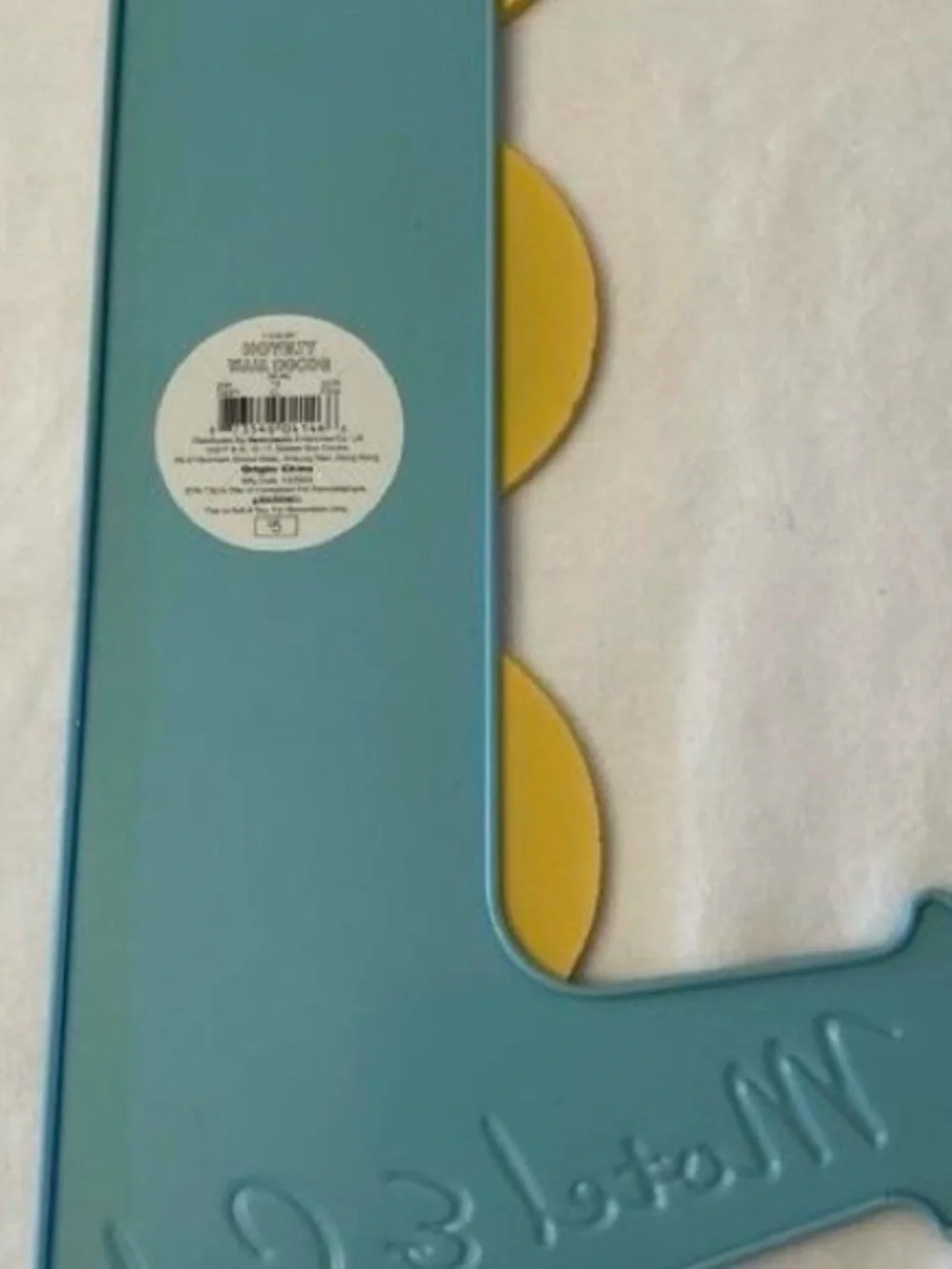 Motel & Cafe Wall Sign - Blue and Yellow New